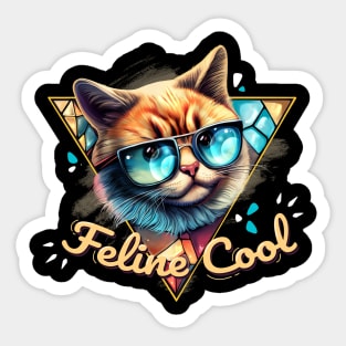 Feline cool Sticker